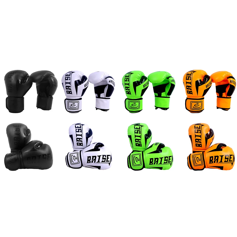 

PU Boxing Training Gloves Wearable Hand Protective Gloves Tear Resistant Breathable One Time Forming for Adult Children