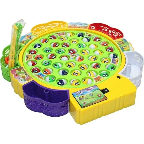 Battery-powered Fishing and Capture Game Set Musical toy * 45 Fish 4 fishing, Fish Catching Game