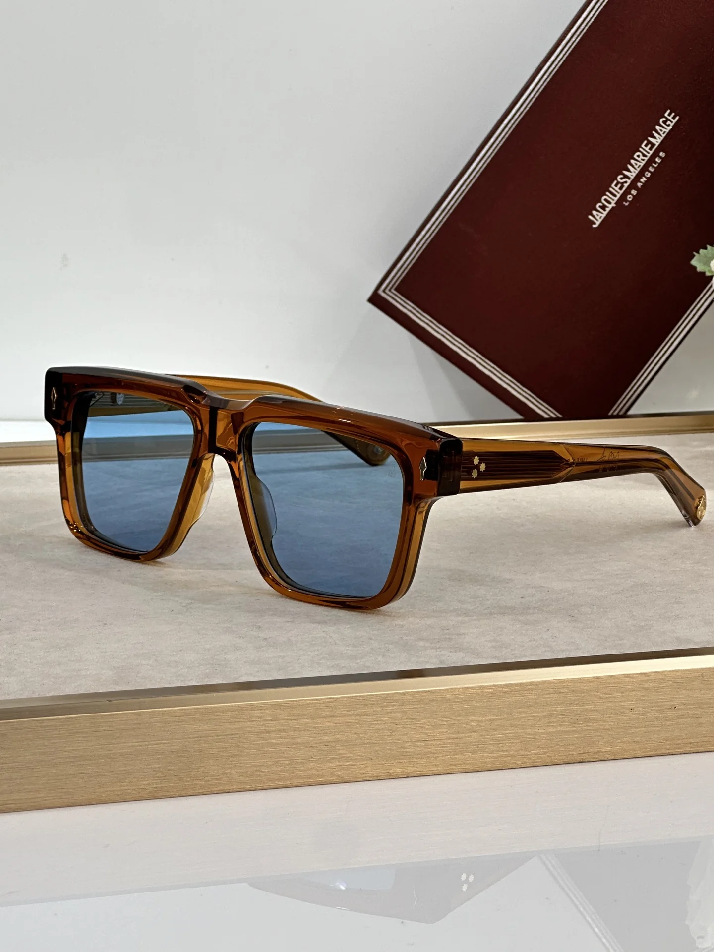 جاك ماري ماج اليابان نمط ترامونتو النظارات الشمسية اليدوية خلات أعلى جودة الرجال خمر النظارات الرجعية مع صندوق هدية
