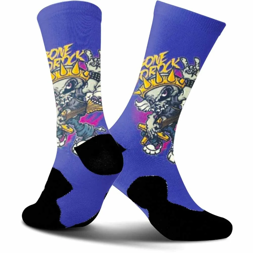 

2025 New Rock Guitar Skeleton Cycling Socks – Trendy, Unisex, Sweat-Absorbent, Breathable & Durable