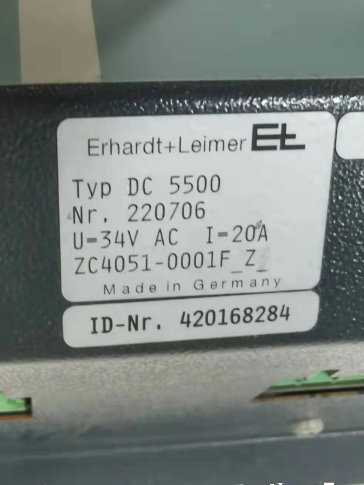 

E + L Controller DC 5500 Original Spot Negotiation