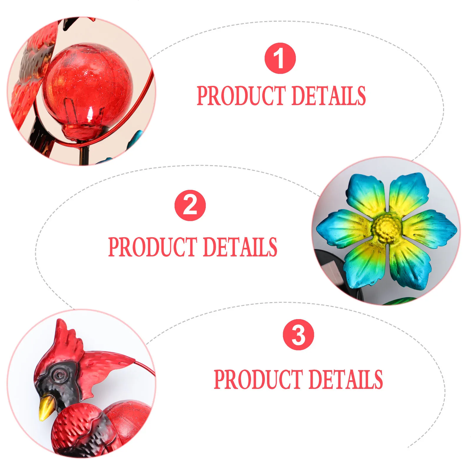 

Solar Lawn Iron Parrot Design Waterproof Retro Garden Landscape Outdoor Retro Garden Solar Lamp Decoration Holiday Festival