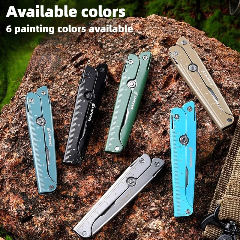 Portable Multifunctional Folding Scissors Stainless Steel Outdoor Tactical Survival EDC Tool for Camping Fishing Hunting Gadget