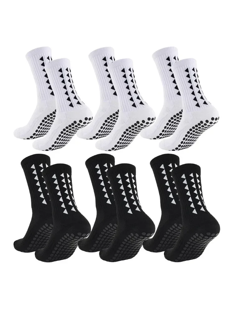 AliExpress NONE 6Pairs Unisex Football Grip Socks Towel Bottom Sport Rugby Soccer Cycling Running Exercise Athletic Socks