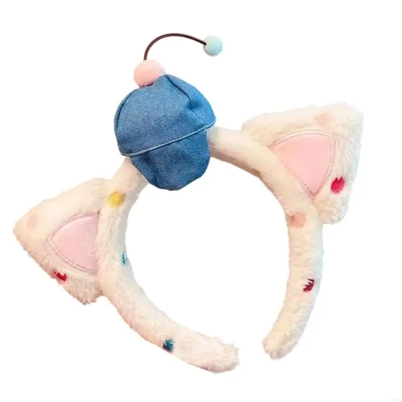 Serre-tête pour enfants, joli cerceau cheveux chaton pour Halloween, accessoires Photo d'anniversaire, couvre-chef jeu