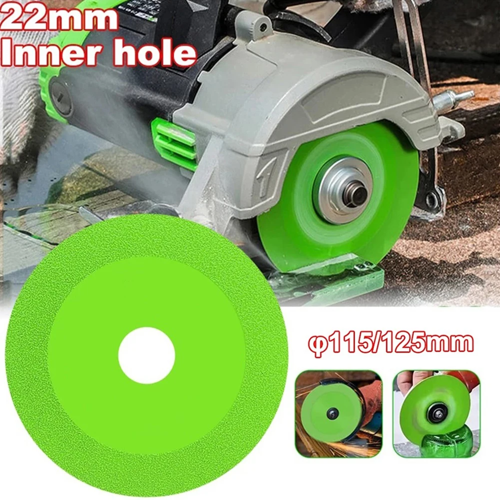 Imagem -05 - Disco de Corte de Vidro Verde para Rebarbadora Diamond Saw Blade Corte Seco e Molhado Acessórios para Ferramentas Elétricas 100 tipo 115 mm 125 mm pc