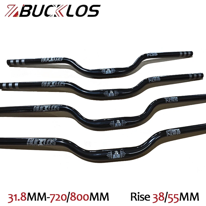 

Руль для горного велосипеда BUCKLOS, 720 мм, 800 мм, сверхлегкий алюминиевый сплав, ручка для горного велосипеда, подъем 38 мм, 55 мм, детали для велосипеда