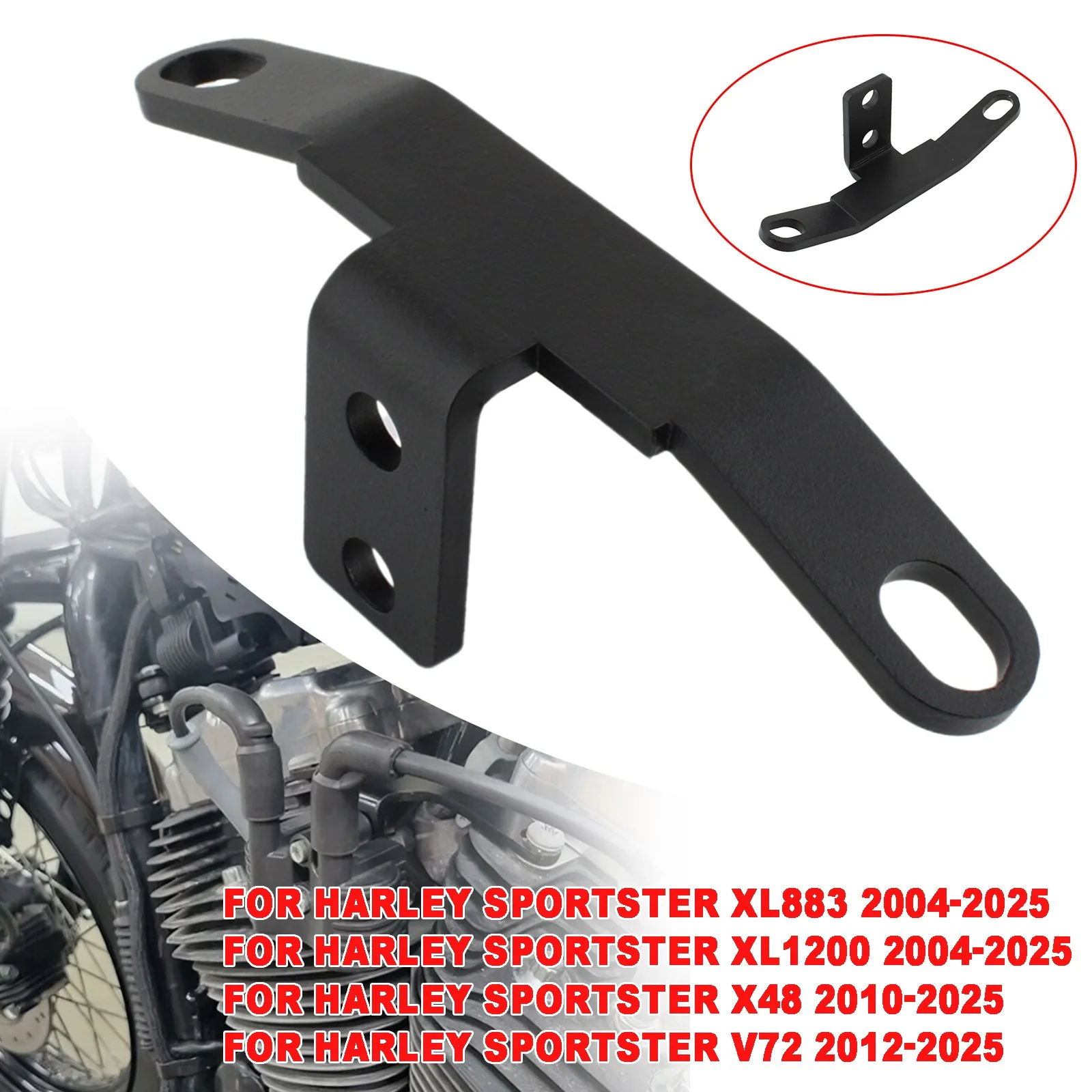 For Harley Sportster XL883 2004-2025 XL1200 Motorcycle Coil Ignition Relocation Side Bracket
