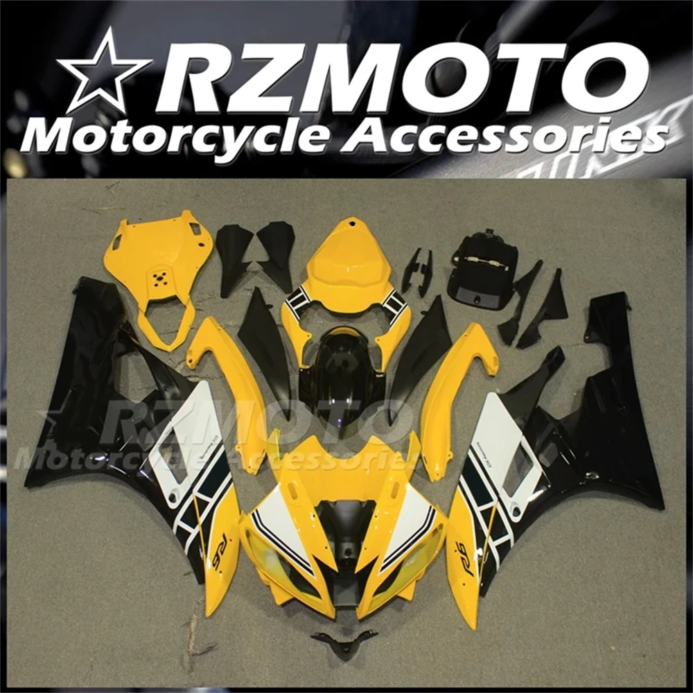 

Injection Mold New ABS Whole Fairings Kit Fit for YAMAHA YZF-R6 R6 06 07 2006 2007 Bodywork Set Yellow Black