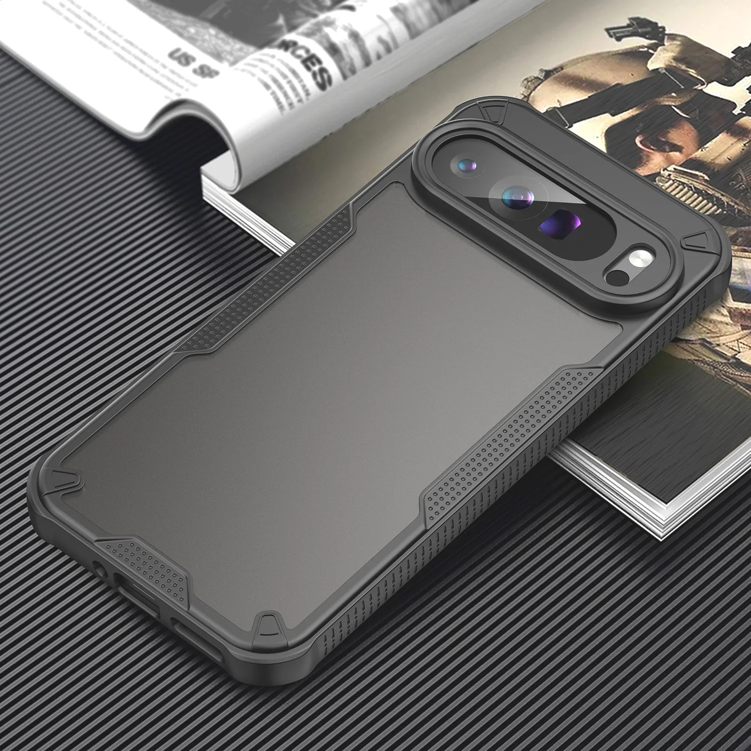 

Matte Texture Case for Google Pixel 9 Pro XL 9A Pixel 9 Pro Funda - Lightweight Translucent TPU/PC Shell Shockproof Phone Cover