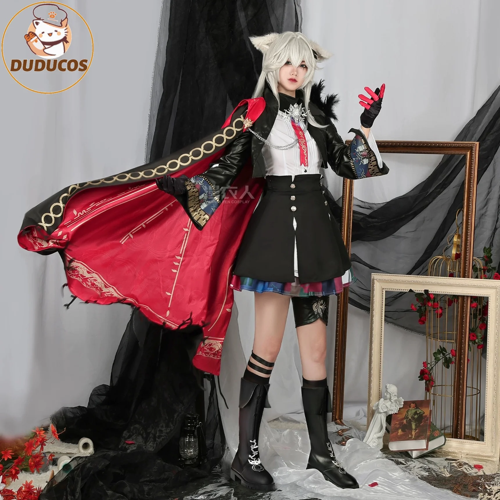 DUDU R Arknights Lappland The Decadenza Women Cosplay Costume Lappland Cos Game Anime Party Uniform Hallowen Clothes Clothing