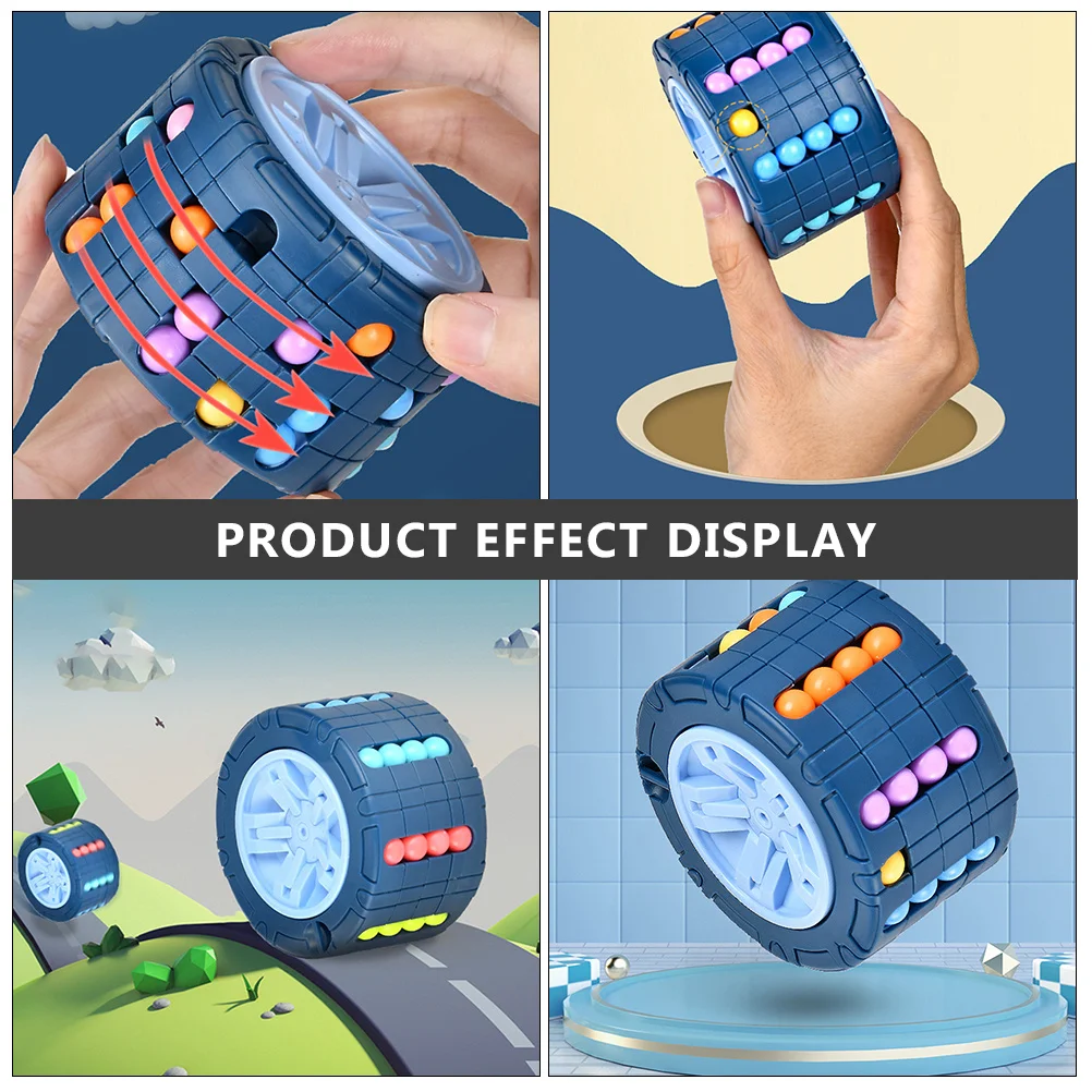 2Pcs Fingertip Bean Cube Stress Relief Decompression Educational Intelligence Creativity Kids Learning Puzzle Plaything