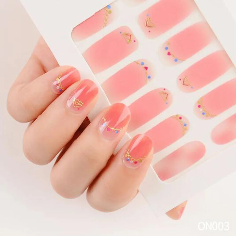 Fake Nail Stickers Decals 3D Drill Decals Tattoo Sliders For Nails Manicure Art Finger Nails Polish Decals Nails Accessories