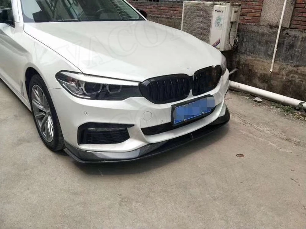 

JCYECF For BMW 5 Series G30 G31 M Sport 2017 - 2020 2Pcs Carbon Fiber Front Bumper Lip Splitters Front Bumper Lip Splitters