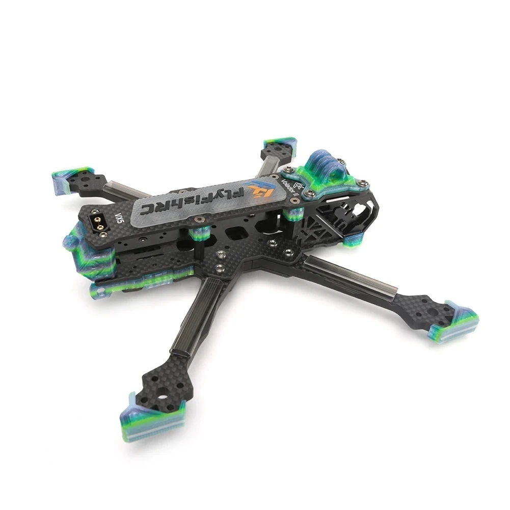 FlyFishRC Volador II VX5 V2 5inch FPV Freeform T700 Frame Kit is compatible with DJI O3 air units for use FPV RC racing drone