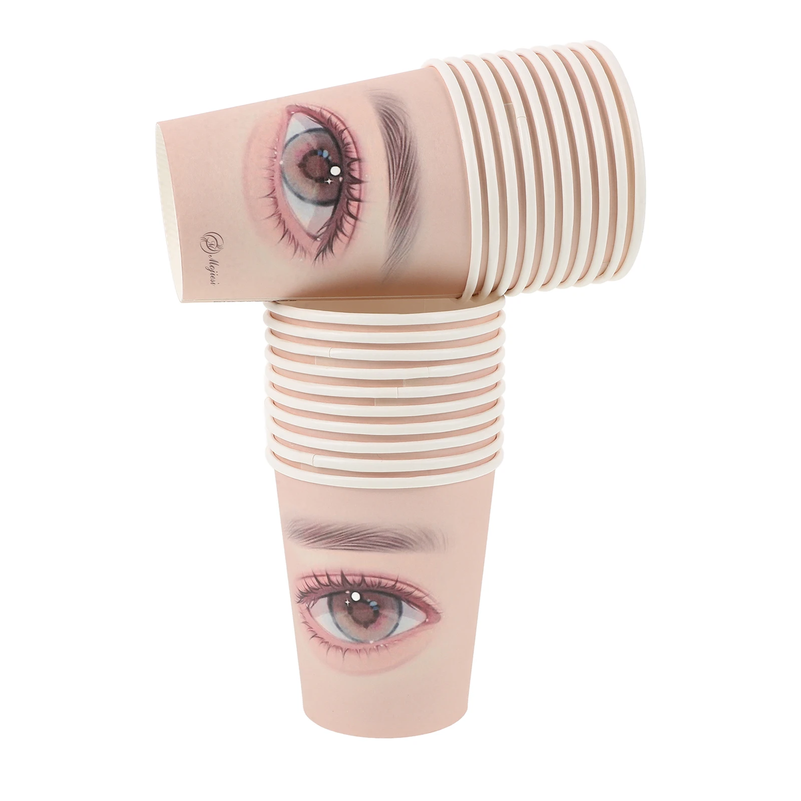 

20Pcs Lash Extension Practice Kit Durable Ergonomic Design Eyelash Training Cups for Makeup Practice Lash Mannequin