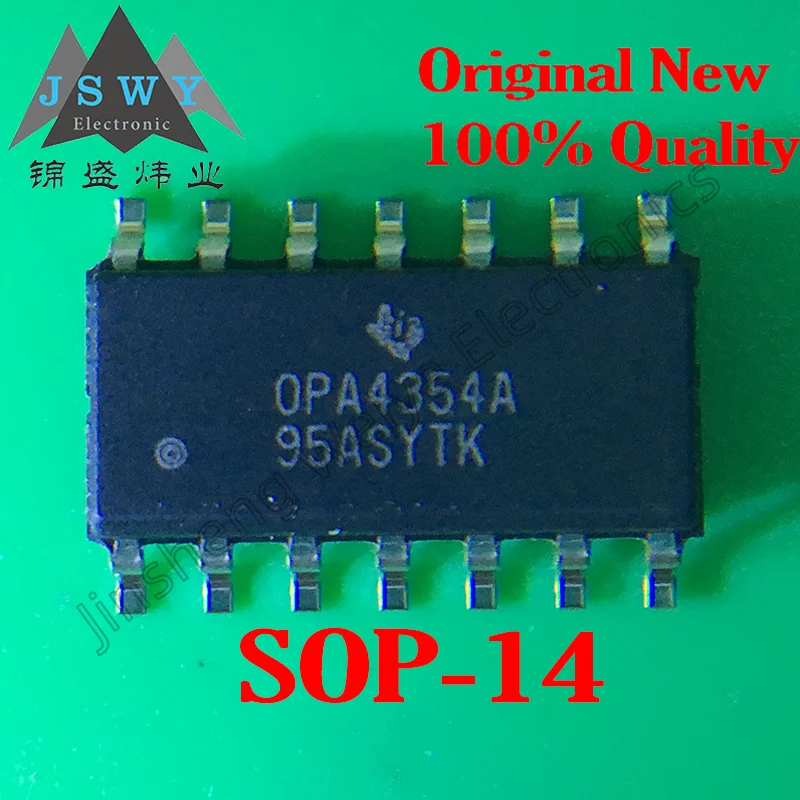 

(5/20 pieces) OPA4354AIDR SOP-14 OPA4354A/Quad-channel, high-speed CMOS operational amplifier/Brand new original spot Electronic