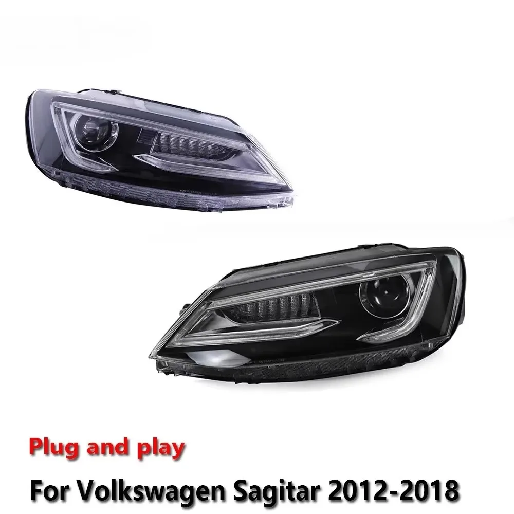 

Car LED Headlight Auto Accessories For Volkswagen Sagitar 2012-2018 Fog DRL Brake Turn Signal Lamp Plug And Play