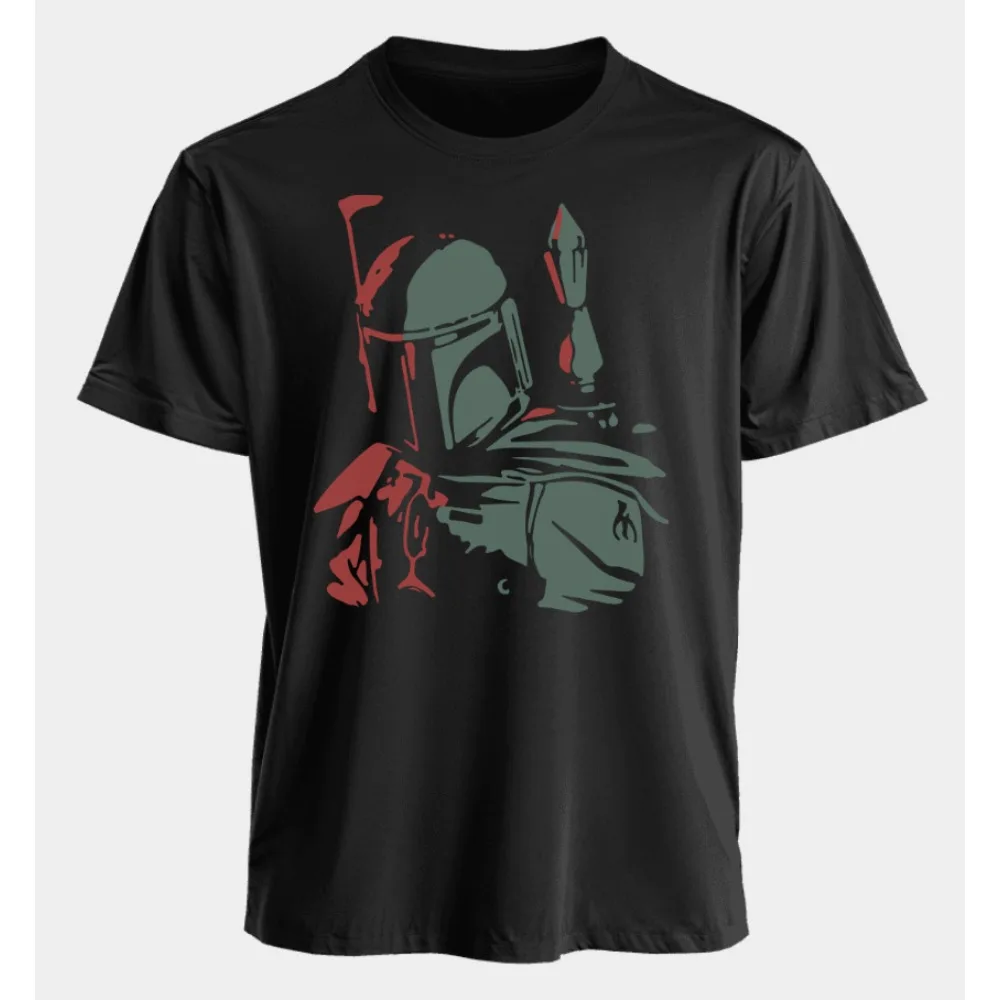 

Хлопковая мужская и женская футболка с короткими рукавами и периферийным принтом «Звездные войны», лето 2025 г., свободная американская повседневная футболка с круглым воротником