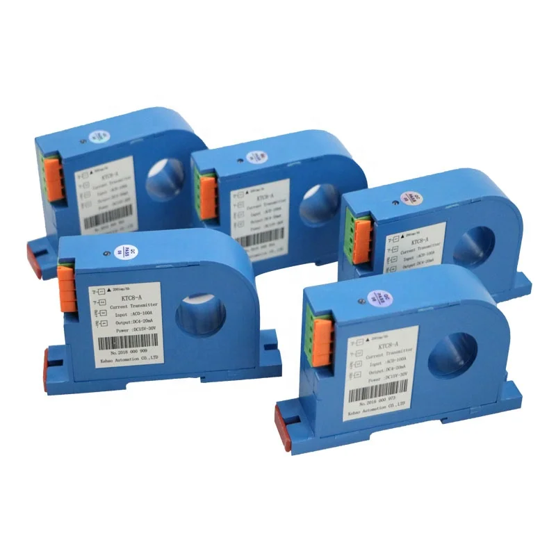 

Din Rail 0-50A Open Loop Hall Current Sensor Output 4-20MA AC/DC Transformer Currency Transmitter