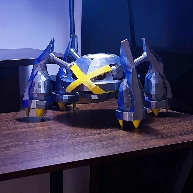 Metagross Uhr Ladestation Anime Charakter Uhr Ständer Kinderzimmer Dekoration Ornament Uhr Ständer Geburtstag Geschenke