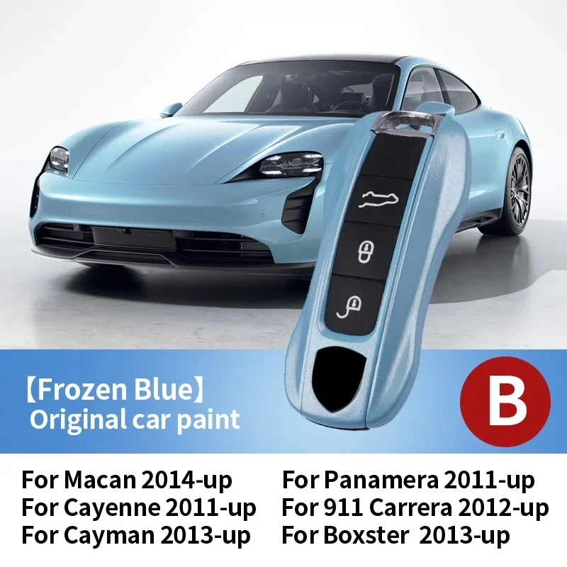 Para Porsche Macan Boxster Cayman Panamera 718 911 Taycan funda para llave de coche cubierta sin llave accesorios para coche funda protectora