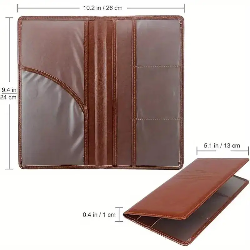 1pc Car Registration and Insurance Card Holder, Vehicle License Document Box Organizer for Car Interior