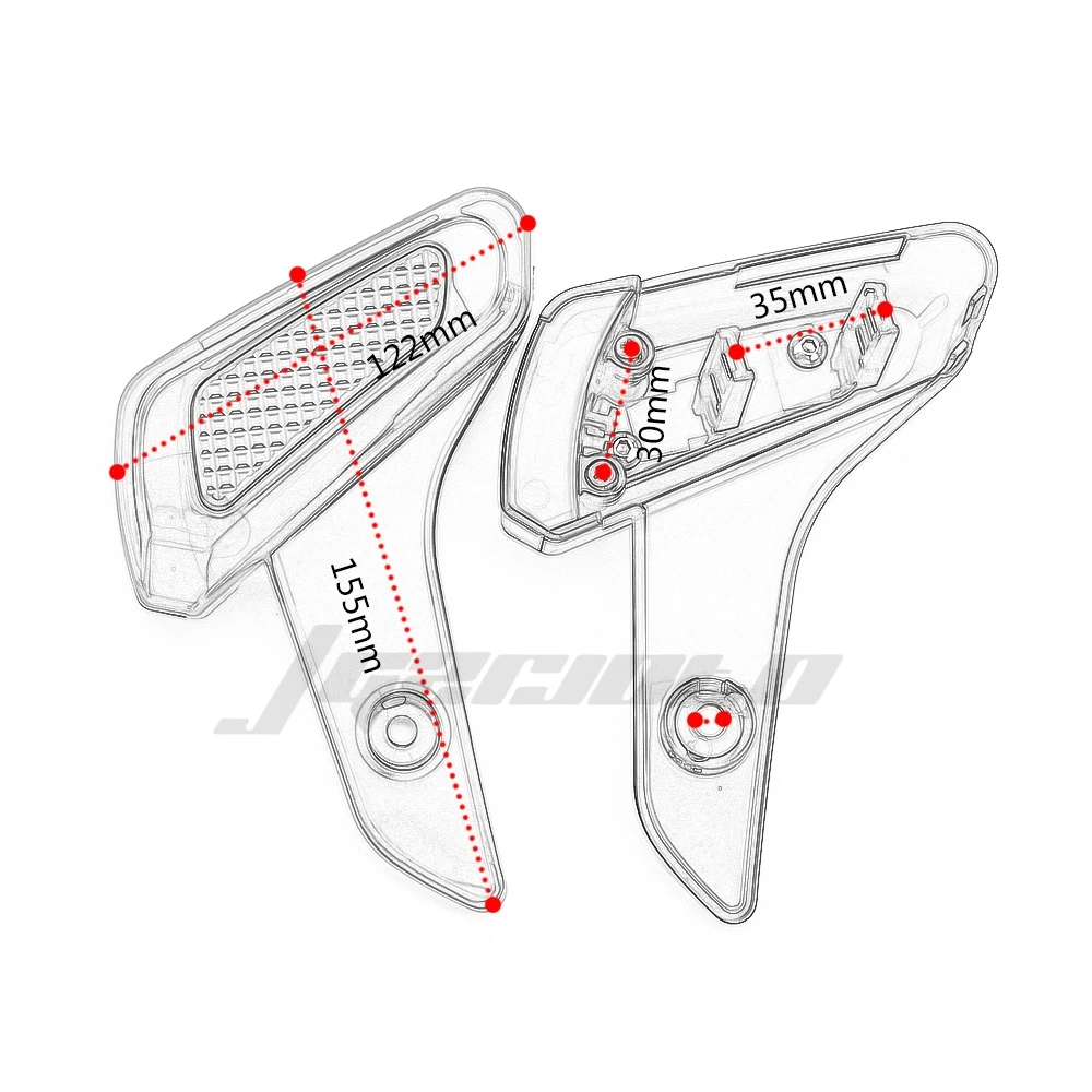 STLF Motorcycle Accessory Footrest Rear Passenger Pedal Scooter Foot Steps Pegs for VESPA Sprint Primavera 150