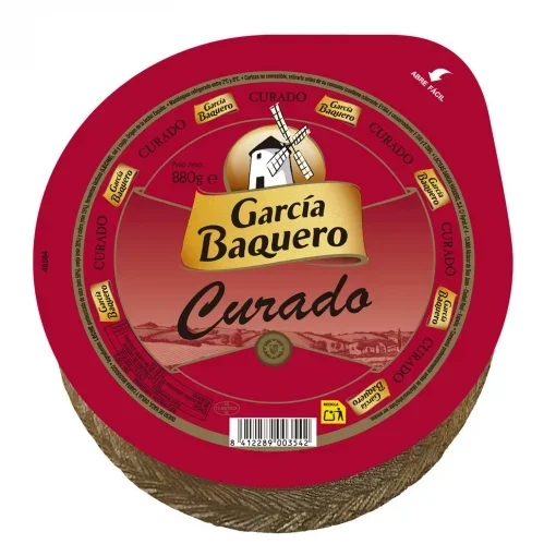 QUESO CURADO MINI GARCIA BAQUERO 880GR APROX. - 1 PIEZA.