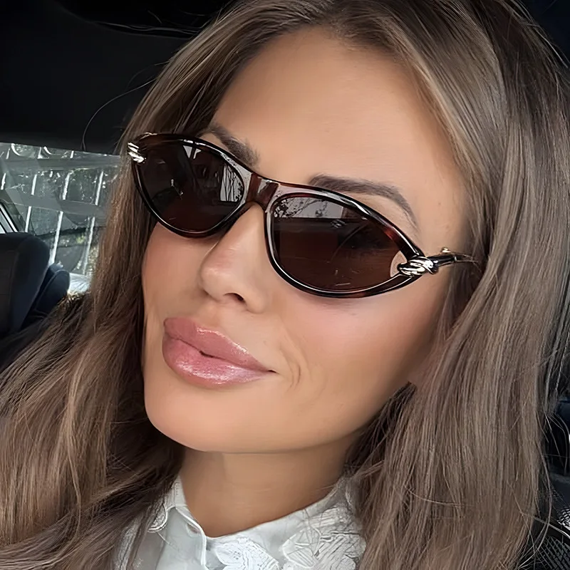 

New Sexy Cat Eye Sunglasses Women Fashion Luxury Brand Small Frame Sun Glasses Ladies Retro Vintage Leopard Elegant Glasses