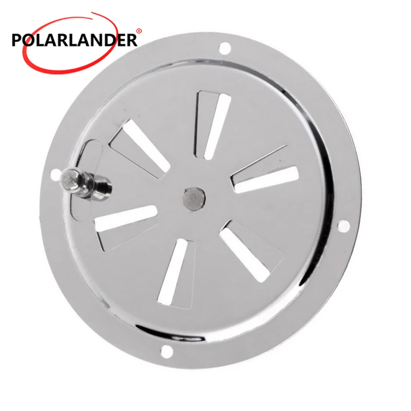 1 Piece Boat Air Vent 4 Inch Stainless Steel Louvered Ventilator Cover For Marine Yacht RV Caravan BBQ Smoker
