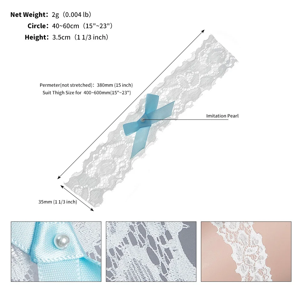 Пояс для чулок женский кружевной, модный пикантный свадебный пояс с синим бантом, эластичный пояс для невесты, свадебные аксессуары