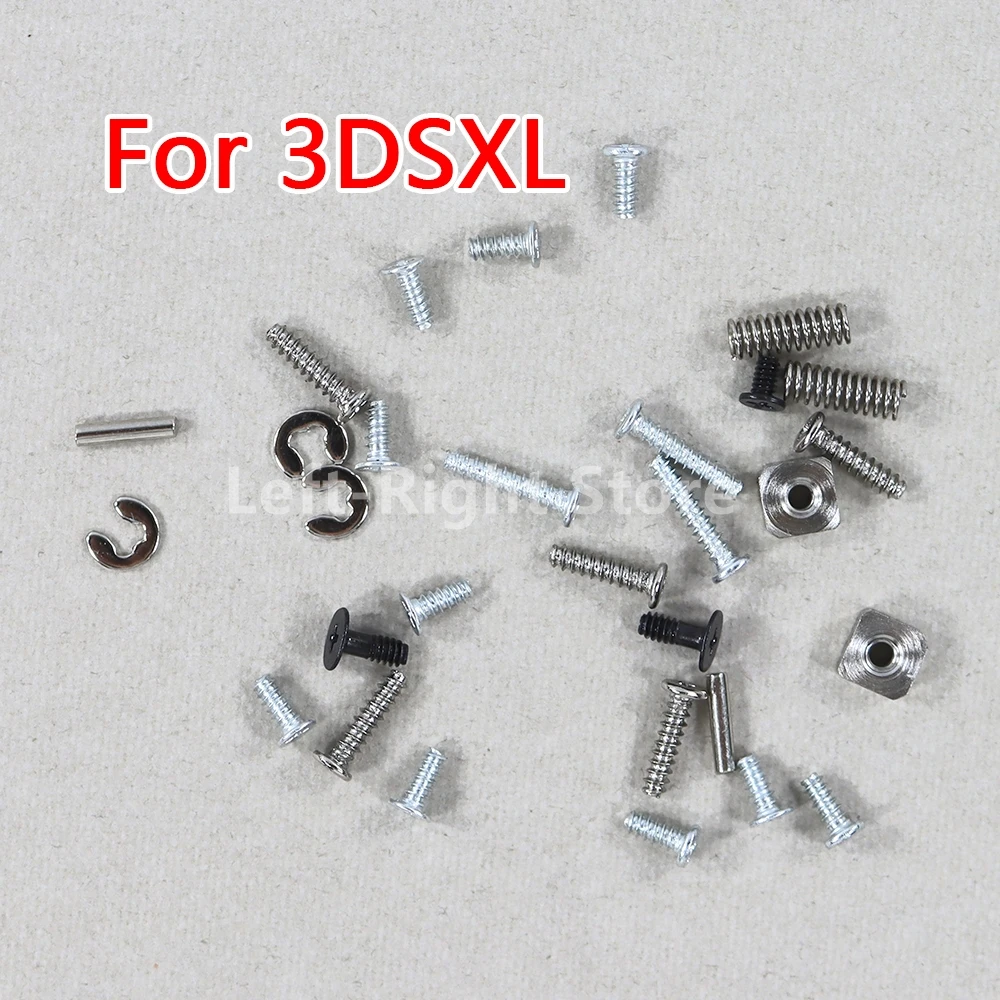 30 set di viti complete + molla LR + pilastro in metallo per parti di riparazione viti Nintend 3DSXL 3DSLL 3DS XL LL