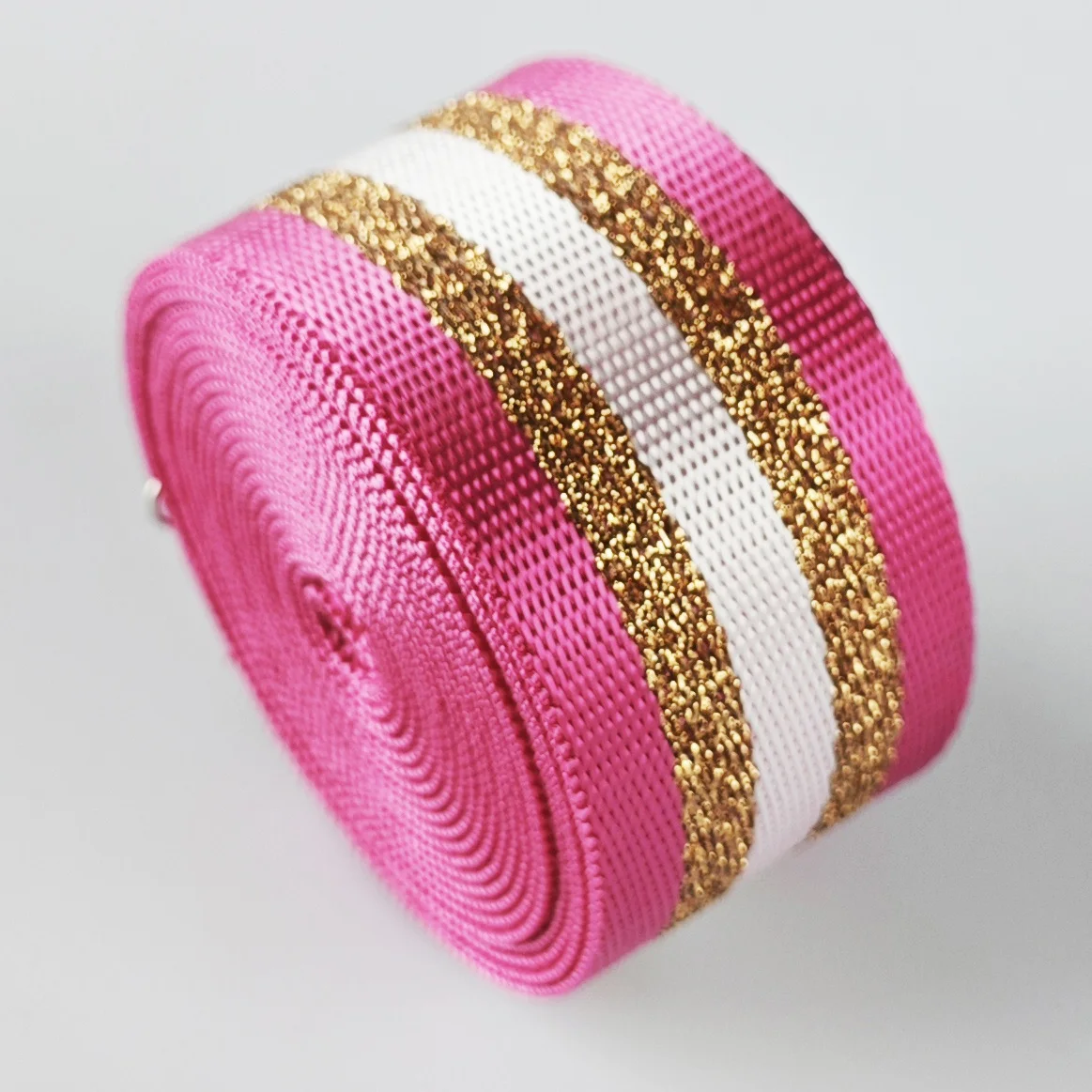 3 Yard 1,5 inch/3,80 cm Lurex Strip Jacquard Nylon Webbing Band voor Handtas DIY knutselen
