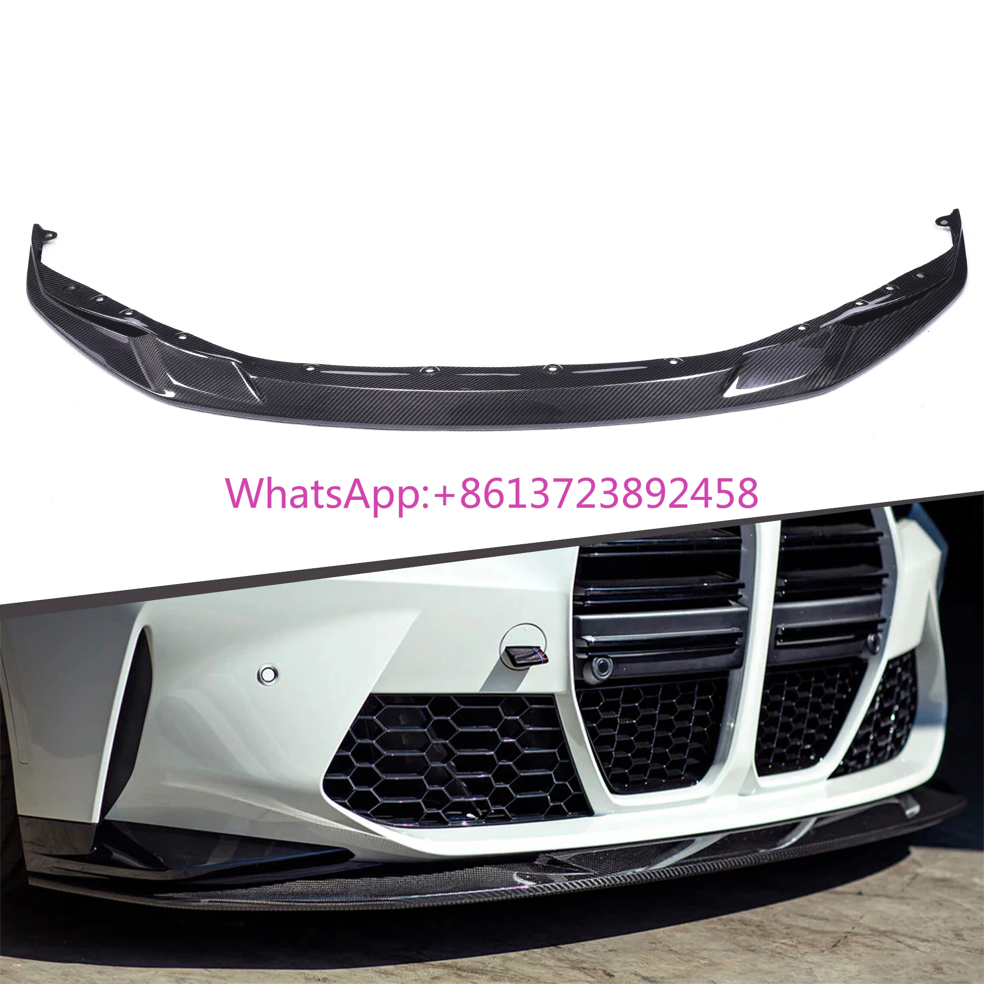

Hot Sales Dry Carbon Fiber Body Kit MHC Type Front Bumper Lip Fit for Bmw G82