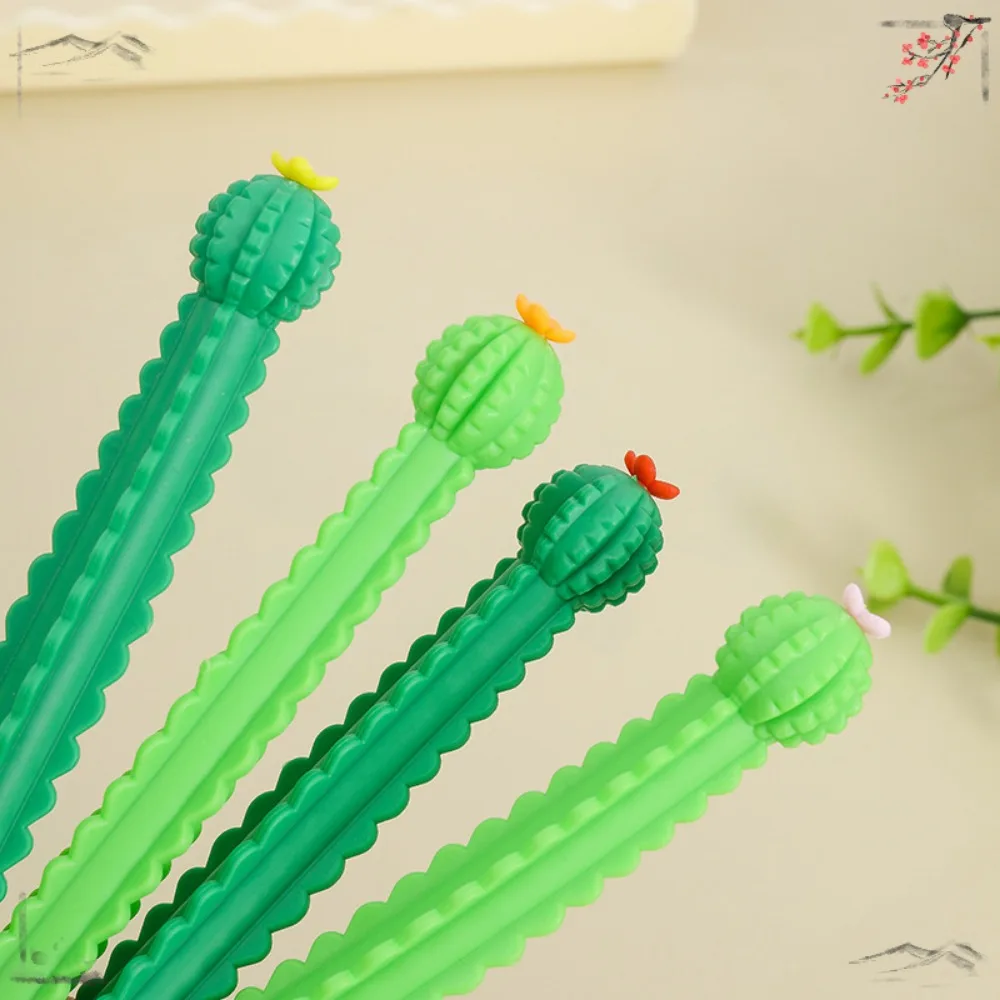 Imagem -04 - Criativo Kawaii Cactus Gel Canetas Conjunto para a Escola Papelaria de Escritório Kid Prêmios Presentes Volta às Aulas 24 Pcs