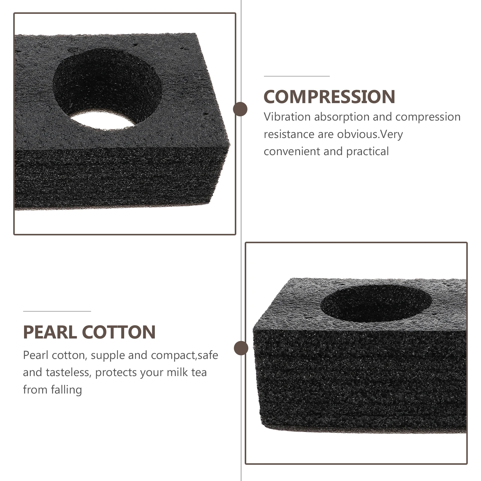 

5 Pcs Cup Holder Strong Food Safe Pearl Cotton Takeout Coffee Tray Portable Beverage Box Outdoor Drink Carrier Practical