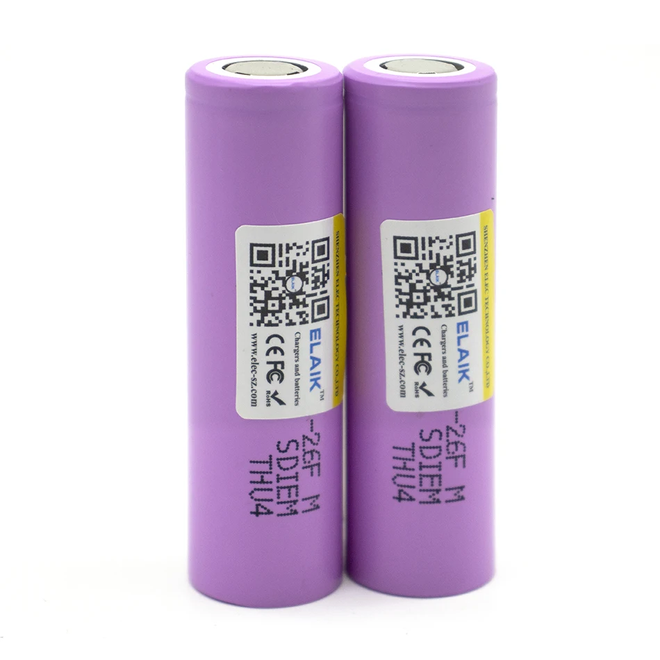 1PCS Elaik 26FM 3,7 V 18650 2600mAh batterien akku ICR18650-26FM sicher batterien Industriellen einsatz