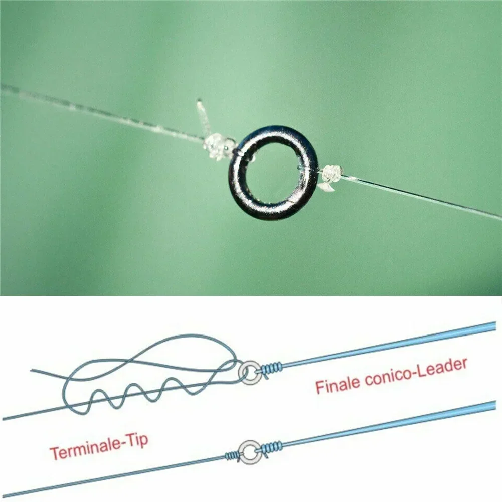 

10/20/50/100pcs O-ring /Strong Ring 2mm Anti-Rust /Leader Fly Fishing Round /Rings-No Edges Small /Oval-tippet Rings Tool Parts