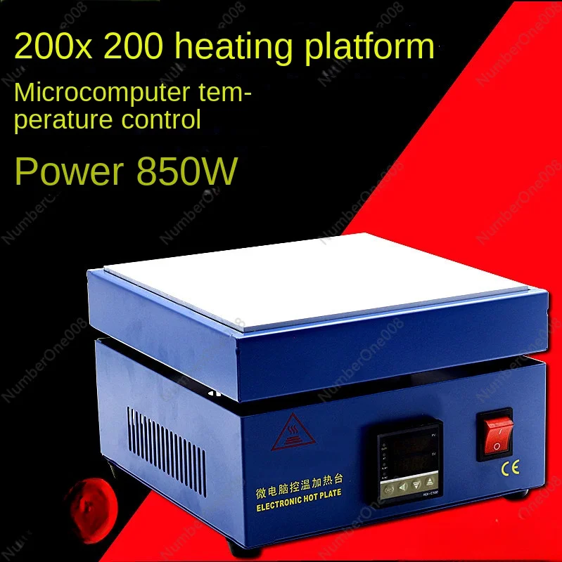 200 * 200Mm Microcomputer Temperature Control Heating Digital Display Constant Temperature Heating Table