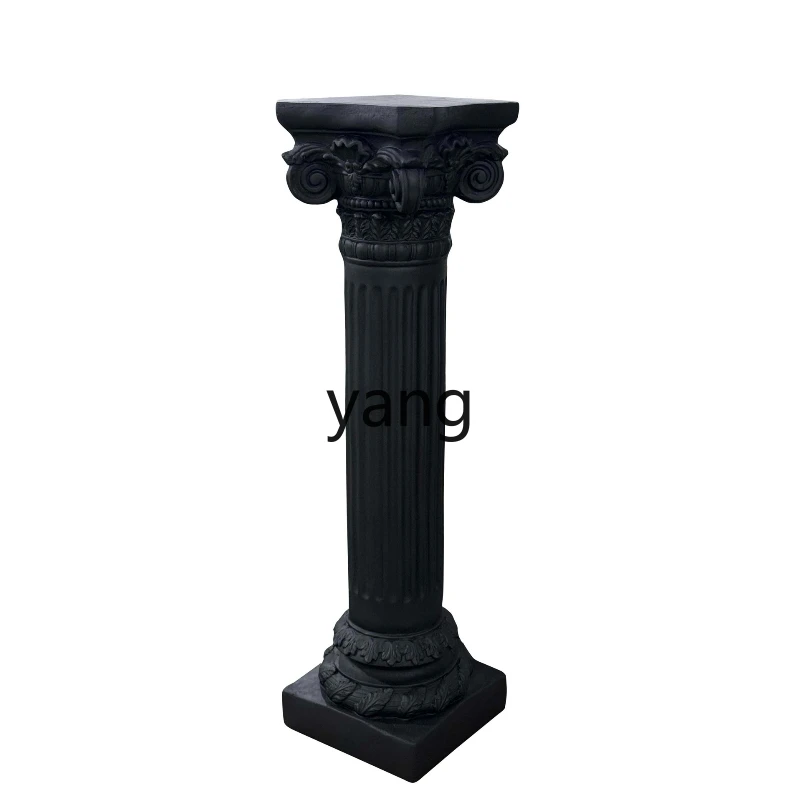 Yjq European Roman column flower stand flower pot base floor column outdoor decorative ornament