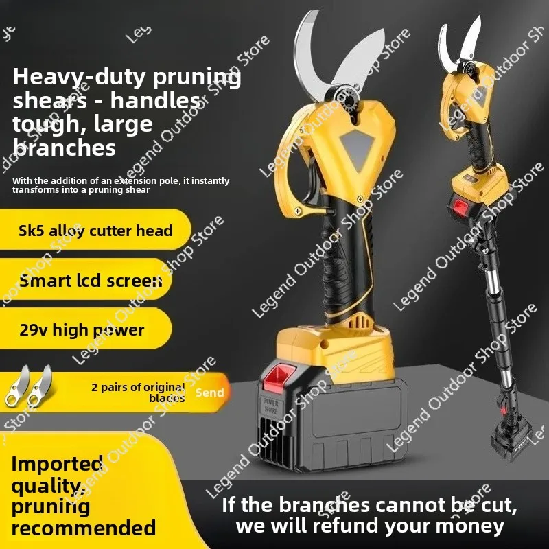 

Imported Electric Pruning Shears Branch Pruning Cordless Fruit Tree Shears Lithium Battery Rechargeable Garden Thick Branch