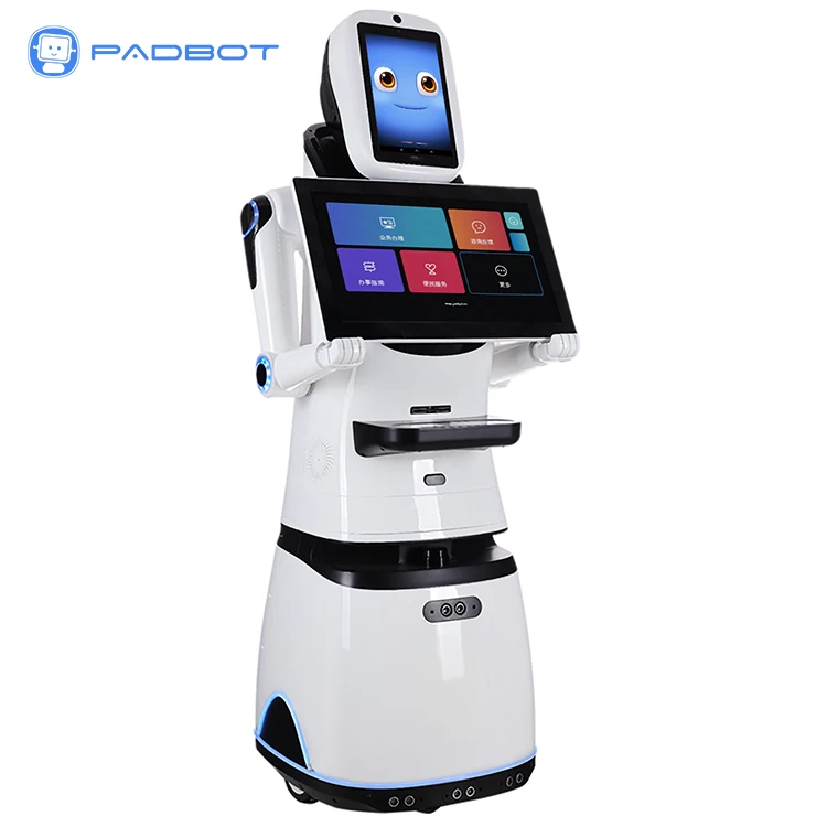 Dual Screen Showroom Guide Best AI Humanoid Roboter Commercial Welcome Robot For Reception