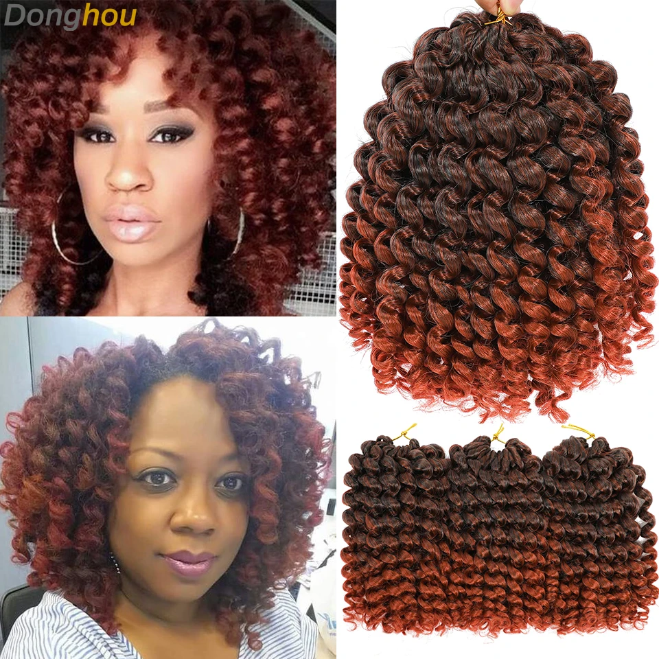 8 Inches Ombre Blonde Wand Curl Crochet Hair T 350 27 30 Gray Bug Colors Ringlet Twist Jamaican Bounce Wand Curl Crochet Braids