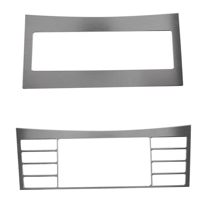 

A65P-2Pcs Накладки на кнопки панели управления климат-контролем и CD-плеером для Mercedes-Benz E-класса W212 E200L E260L E300L 2008-2020