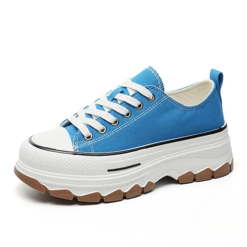 

Women's Canvas Sneakers Thick-Soled Korean Style Vulcanize Shoes Spring and Summer New Arrivals