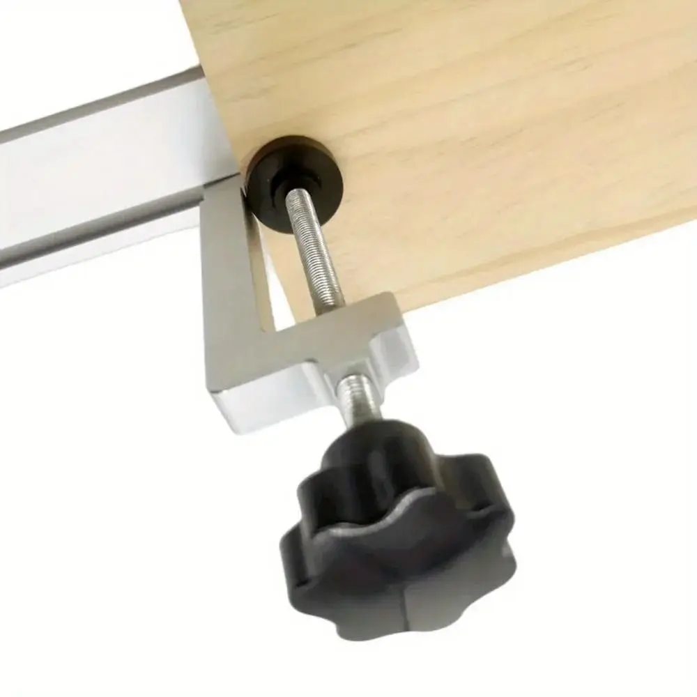 Stable T-Slot Table Clamp G Clam Universal Table Saw Guide Rail Clamp Aluminum Alloy Adjustable Fixed Clamp Woodworking