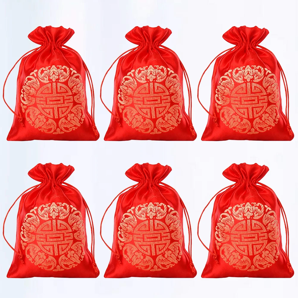 

20pcs Wedding Candy Bag Drawstring Pouch Dust Proof Durable Favor Gift Bags Wedding Gift Bags for Candies Cookies
