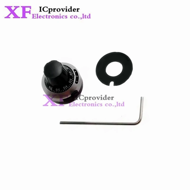 1PCS 3590S 6.35 mm precision scale knob potentiometer knob equipped with multi-turn potentiometer