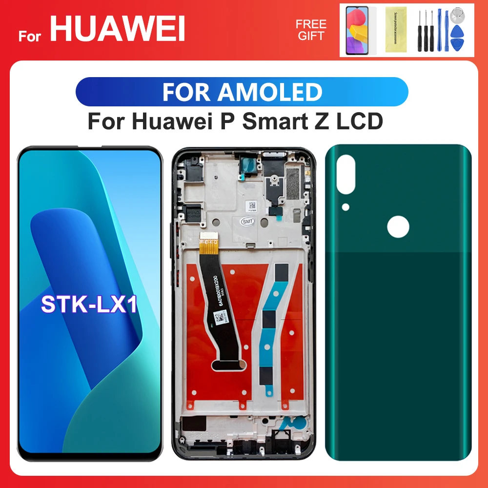 AMOLED For HUAWEI P Smart Z 6.59''For PSmart Z STK-LX1 LCD Display Touch Screen Digitizer Assembly Replacement